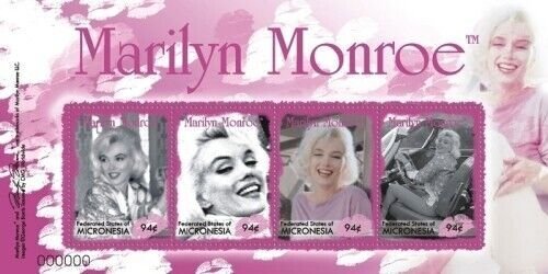 Micronesia 2008 - Marilyn Monroe - Sheet of 4 Stamps - Scott #785 - MNH