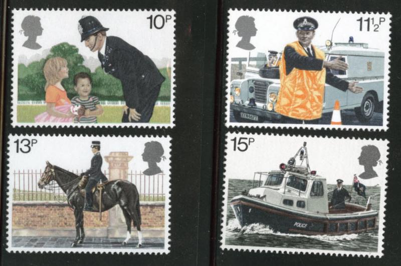 Great Britain Scott 875-878 MNH** 1979 Police set