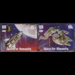 UN-NEW YORK 2007 - Scott# 945-6 Space Set of 2 NH