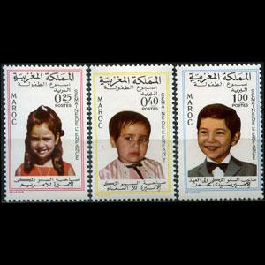 MOROCCO 1968 - Scott# 207-9 Children Week Set of 3 LH