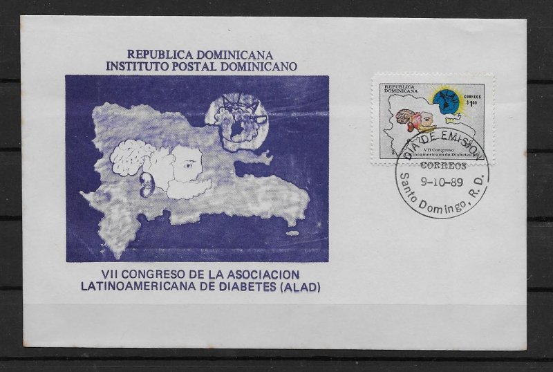 DOMINICAN REPUBLIC STAMP COVER #SEPTG2