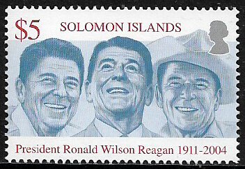 Solomon Is #976 MNH Stamp - President Ronald Reagan