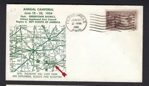 1954 US Boy Scouts Johnny Appleseed Area Council BSA Camporall Perryville OH