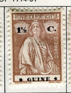 PORTUGUESE GUINEA;    1914 early Ceres type issue Mint hinged 1.5c. value