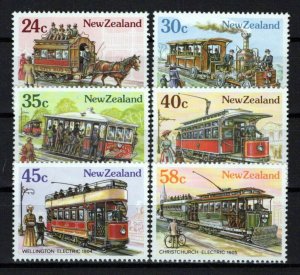 New Zealand 818-823 MNH Transportation Horse Tram Cable Car ZAYIX 0424S0213