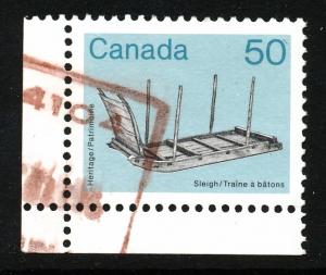 Canada #930 used, Sleigh