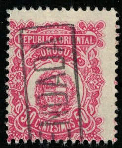 1906-1907, 50 centesimos, New Coat of Arms Drawing, URUGUAY, YT #173 (Т-6576)