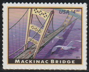 #4268 $4.80 Face, Mackinac Bridge, VF/XF mint never hinged, super nice, HIGH ...