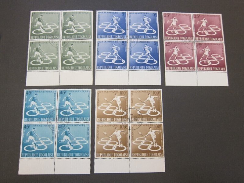 Togo 1964 Sc 491-4,C43 CTO Olympic BLK(4) set FU