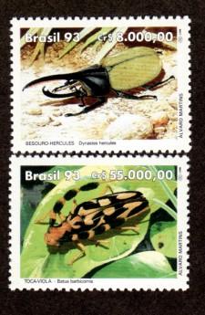 Brazil 2408-2409 Mint NH Flora Fauna Bugs!