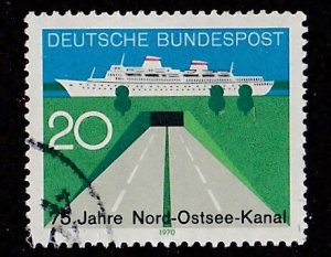 Germany # 1021, Seagoing Vessel & Tunnel, Used