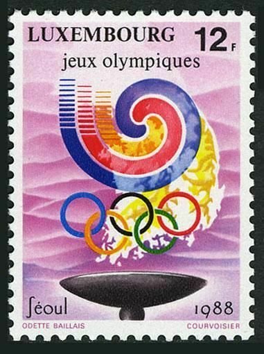 Luxembourg 797 block/4, MNH. Michel 1209. Olympics Seoul-1988.