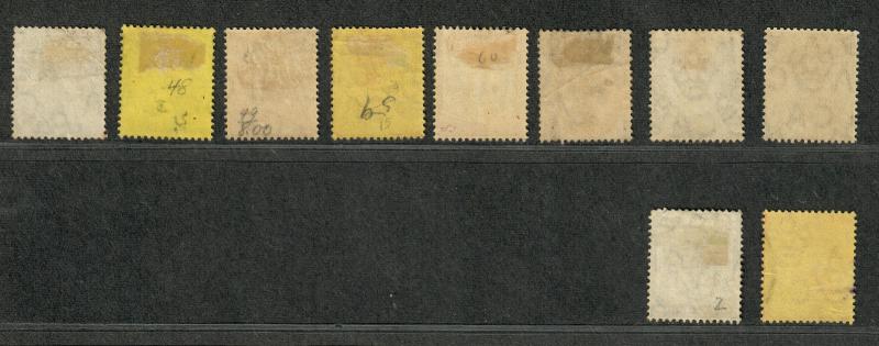 Jamaica Sc#46a-54 M+U/H/F-VF, Complete Set, Cv. $410