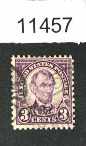 MOMEN: US STAMPS # 672 USED LOT #11457