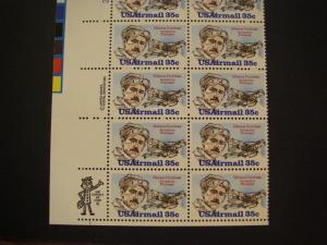 Scott C100, 35c Glenn Curtiss, PB20 UL, MNH Airmail Beauty