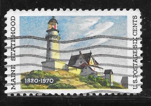 USA 1391: 6c Lighthouse at Two Lights, used, VF