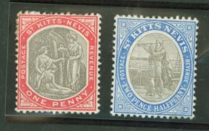 St. Kitts-Nevis #2/4 Unused Single