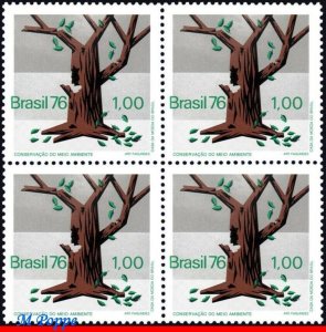 1474 BRAZIL 1976 PROTECTION OF ENVIRONMENT, DYING TREE, MI# 1559 C-953 BLOCK MNH