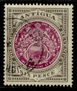 ANTIGUA GV SG48, 6d purple & drab, FINE USED. Cat £40. CDS