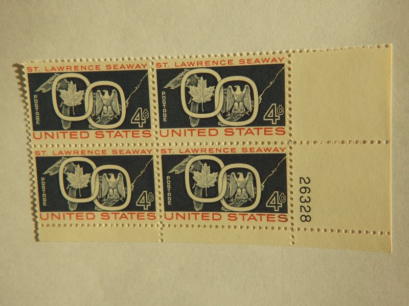 U. S. #1131  Mint Plate Block  OG  NH