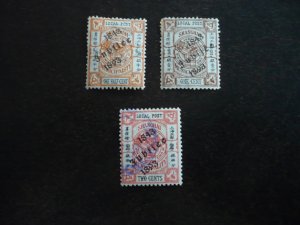 Stamps - Shanghai - Scott# 160-162 - Used Part Set of 3 Stamps