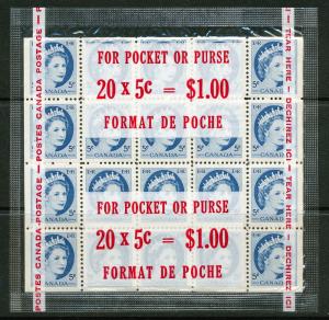 Canada #341b mint sheet, Queen Elizabeth II
