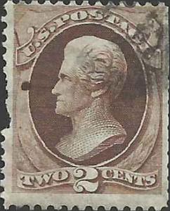 # 157 Brown Used W/secret mark FAULT Andrew Jackson