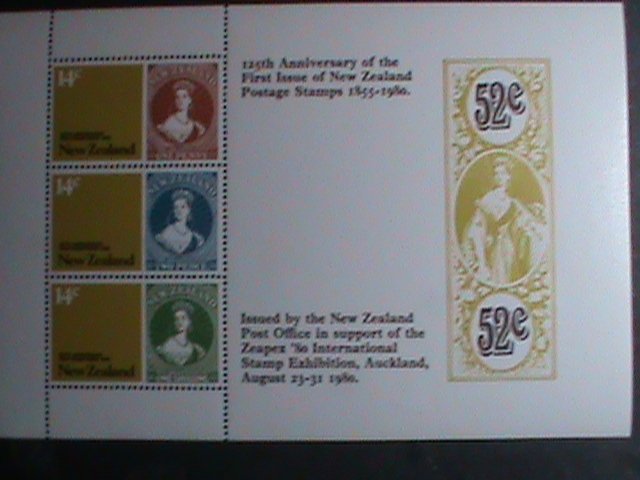 ​NEW ZEALAND STAMP-1980-SC#703a- 125TH ANNIVERSARY OF POST STAGE STAMP MNH-S/S