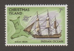 Christmas Island 45 Ship - MNH