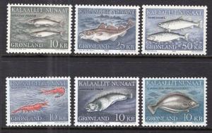 Greenland 136-141 Marine Life MNH VF