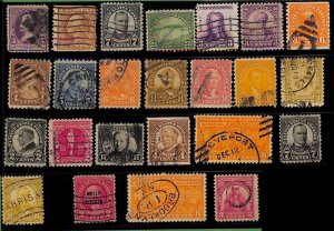 ZA0165 - USA  - STAMPS -  SMALL lot of USED stamps.