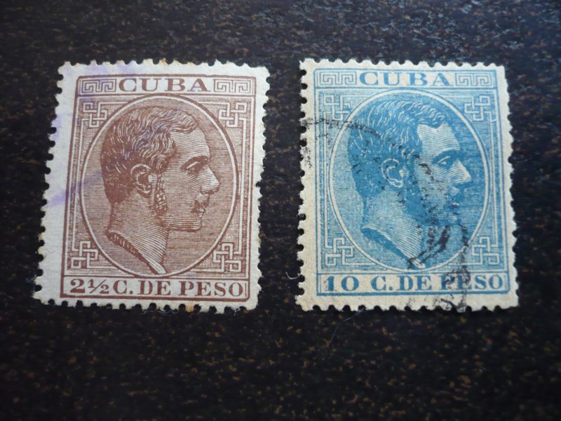 Stamps - Cuba - Scott# 129-130 - Used 2 Stamps