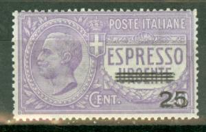 Italy E9 mint CV $40