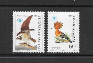 BIRDS - YUGOSLAVIA #1728-29    MNH