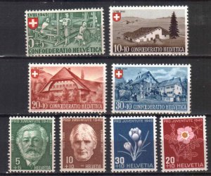 SWITZERLAND STAMPS, 1945. Sc.#B146-B153, MNH