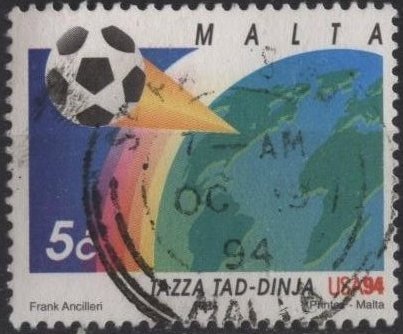 Malta 836 (used) 5c World Cup Soccer (1994)