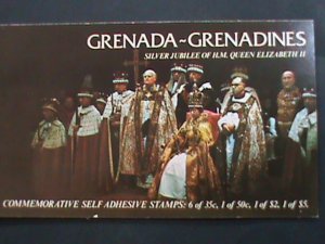 ​GRENADA-GRENADINES BOOKLET-1977 SC#217a 25TH ANNIV: REIGN -QUEEN ELIZABETH II