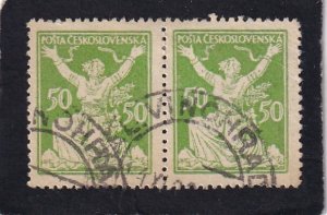 Czechoslovakia,      #     87    used  pair