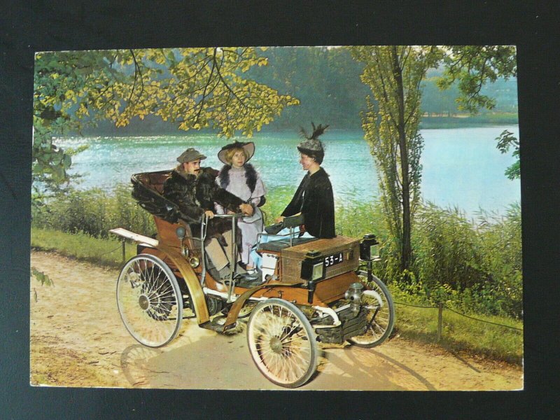 automobile vintage car pharmaceutical advertising card Monaco 1972