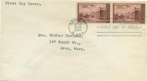SCOTT # 944 FDC, KEARNY EXPEDITION, NO CACHET, TYPED ADDRESS, GREAT PRICE!