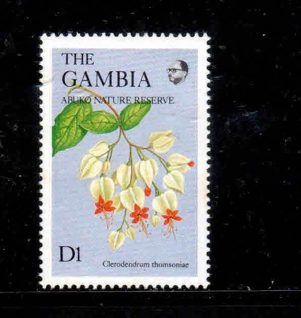 GAMBIA #687A  1987  1d   WILDFLOWERS  MINT VF NH  O.G