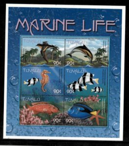 Tuvalu 2000 - SC 819 - Marine Life, Fish - Sheet of 6 Stamps - MNH