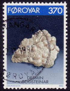 Faroe Islands - 1992 - Scott #241 - used - Mineral Stilbite