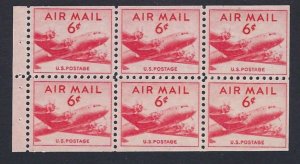 U.S. #C39a BOOKLET PANE MINT, VF, NH