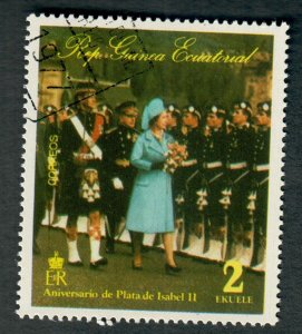 Equatorial Guinea Queen Elizabeth's Coronation used CTO single