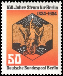 Germany Berlin #9N492  MNH - Electricity Centenary (1984)