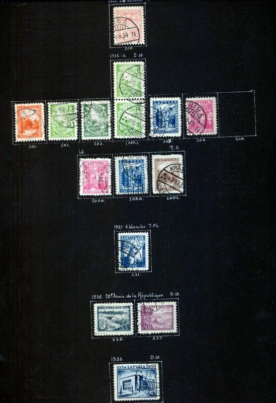 LATVIA 1918/40 M&U Collection Red Cross Airs(110+Items) (NT3292