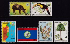 Belize 594-599 MNH VF