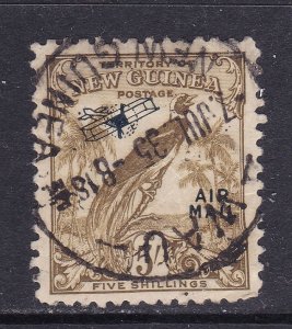 New Guinea Scott C41, 1932 5/ Bird of Paradise Air no dates, VF Used.  Scott $65