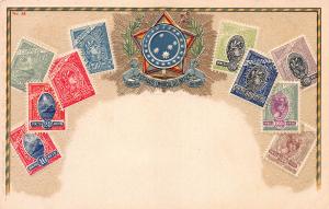 Brazil Stamp Postcard, #38, Published by Ottmar Zieher, Circa 1905-10, Unused